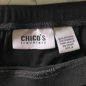Chico’s Black Midi Flowy Skirt